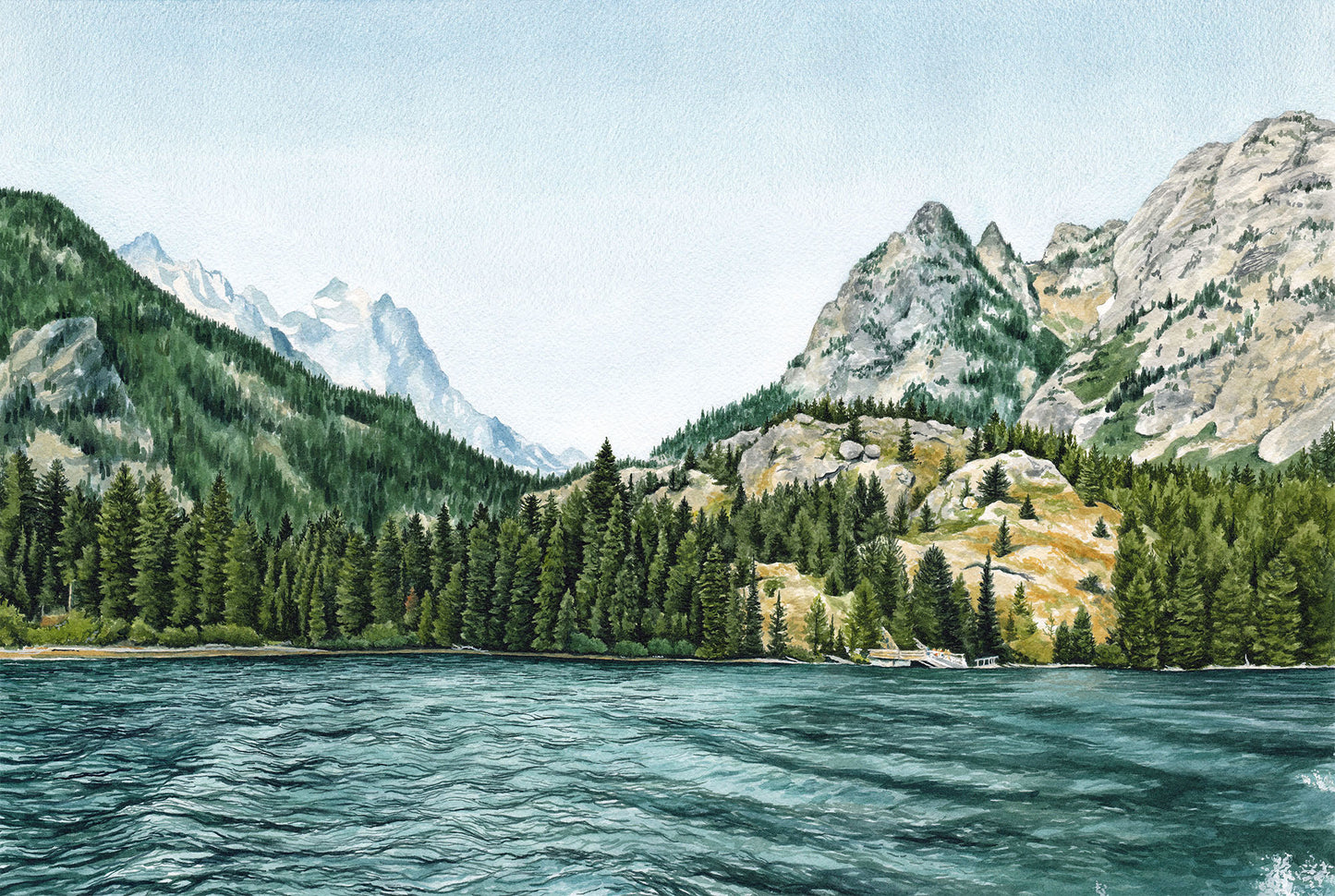 Jenny Lake 24x36 - Custom order for Karen - Kim Everhard Art