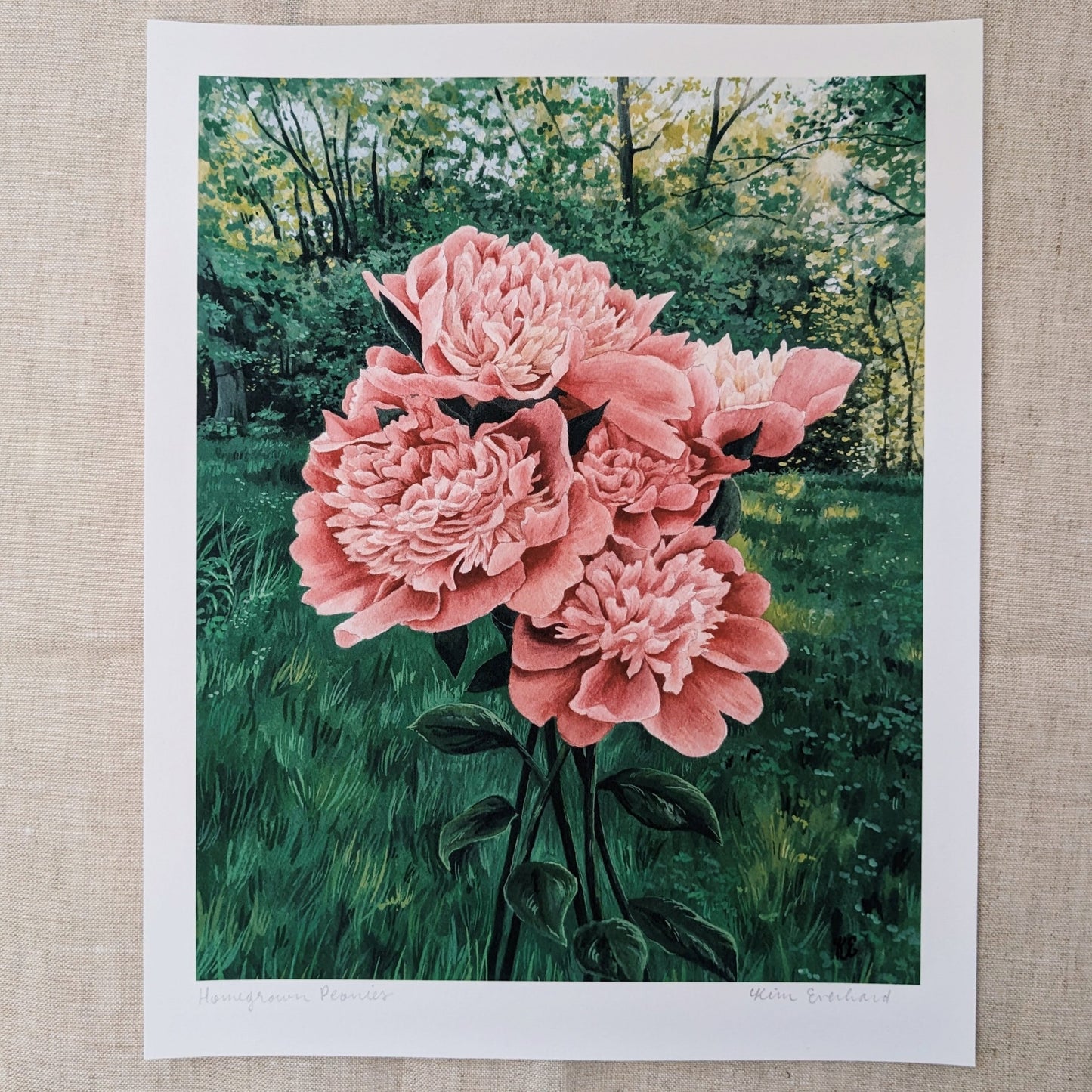 Homegrown Peonies | Fine Art Print - Kim Everhard Art