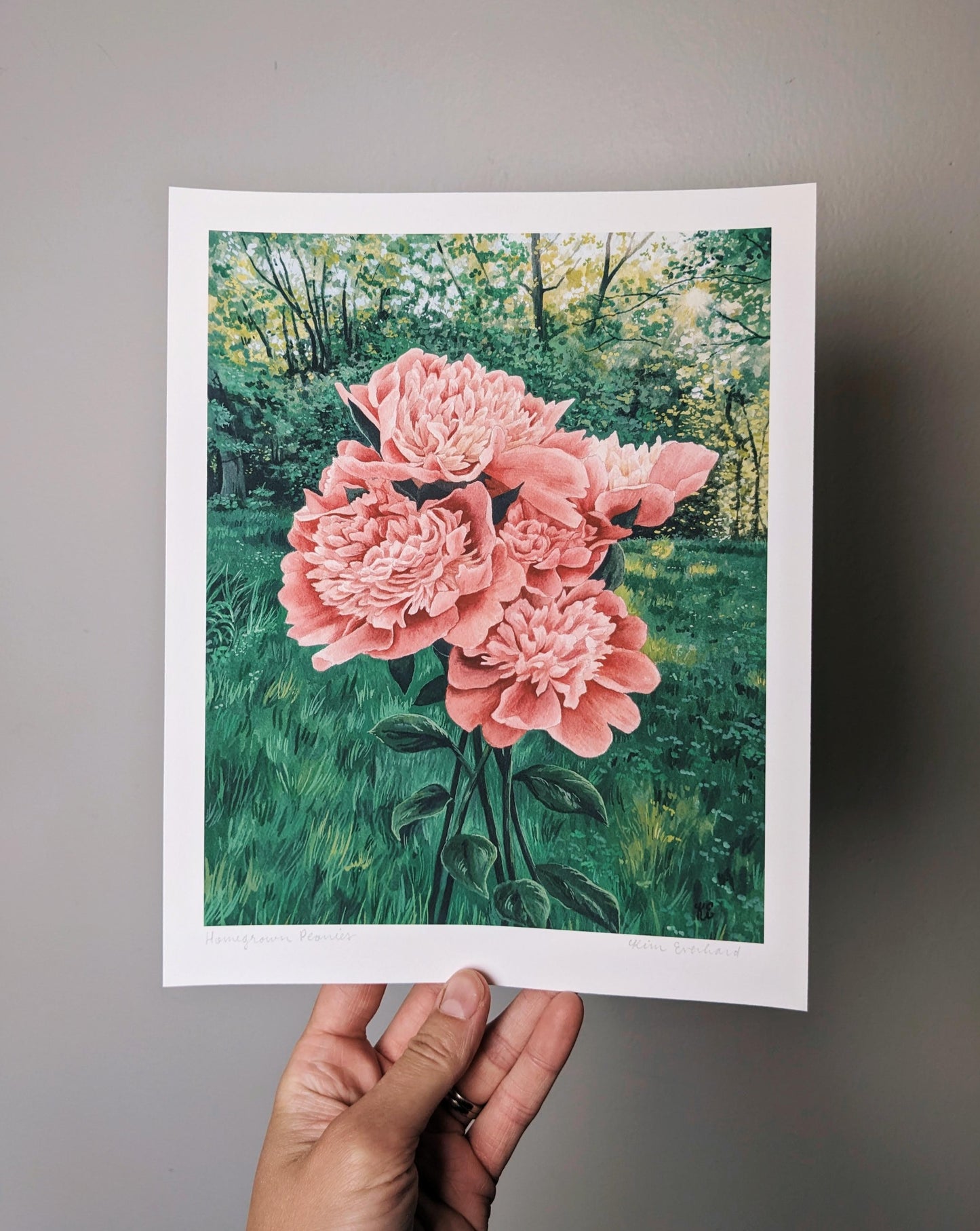 Homegrown Peonies | Fine Art Print - Kim Everhard Art
