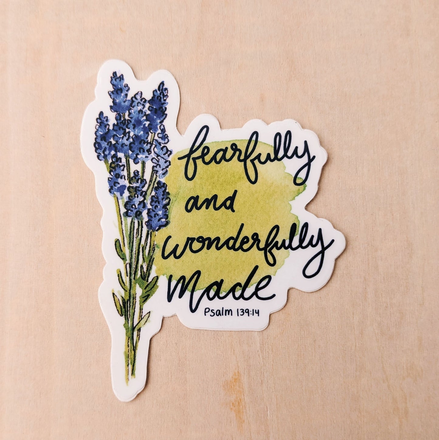 Psalm 139:14 | Vinyl Sticker - Kim Everhard Art
