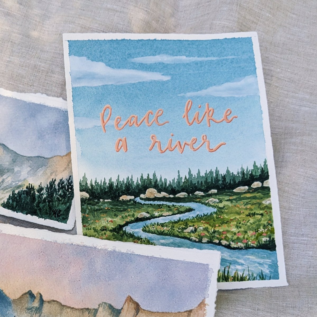 Peace Like A River - Original Watercolor - Kim Everhard Art