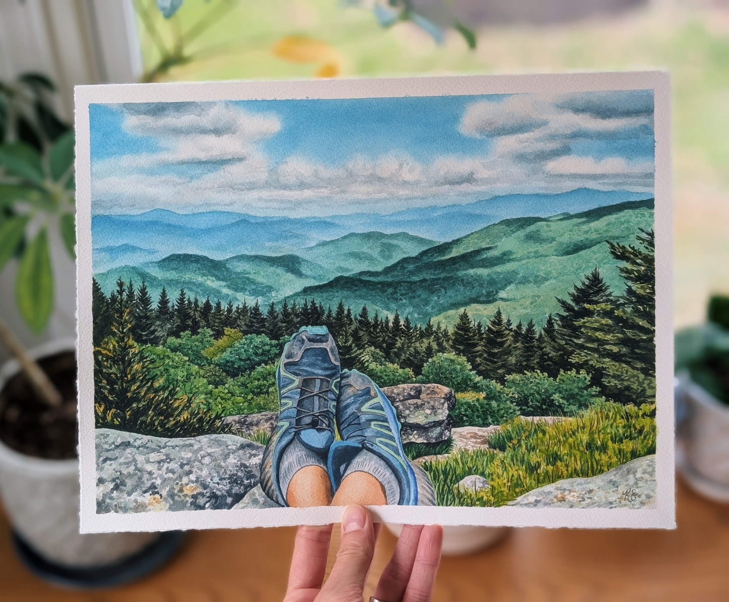 Taking It In | Original Watercolor - Kim Everhard Art
