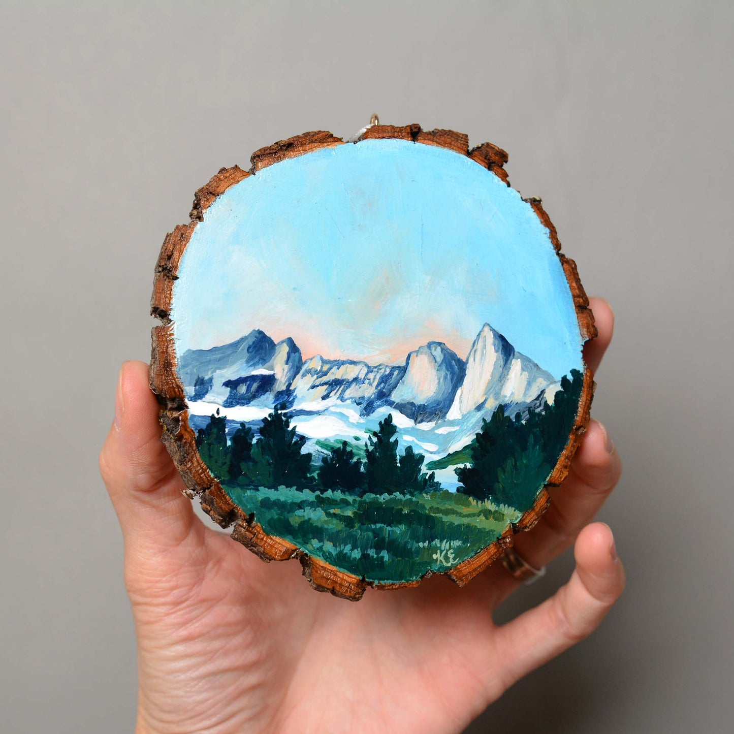 In the Winds - Hand Painted Ornament - Kim Everhard Art
