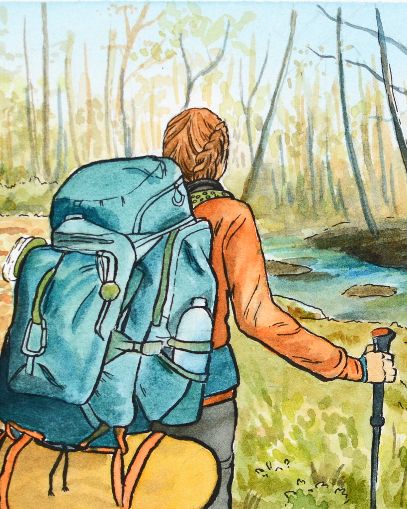 Enjoying the View - Original Painting - 5x7" - Kim Everhard Art