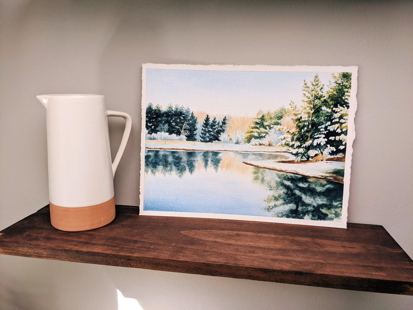 Hello Winter - Original Watercolor - Kim Everhard Art