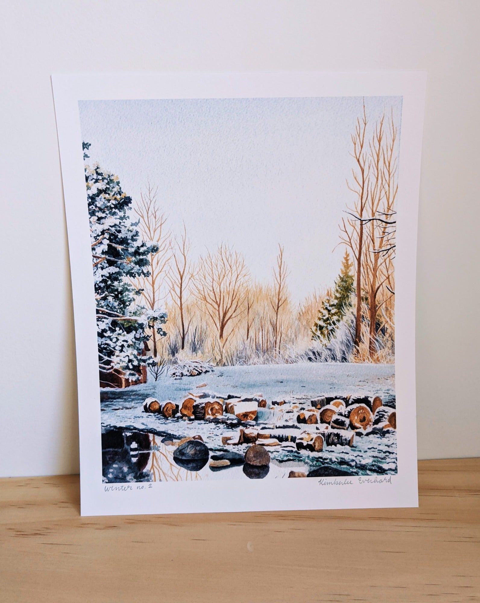 Winter Landscape no. 2 - Fine Art Print - Kim Everhard Art