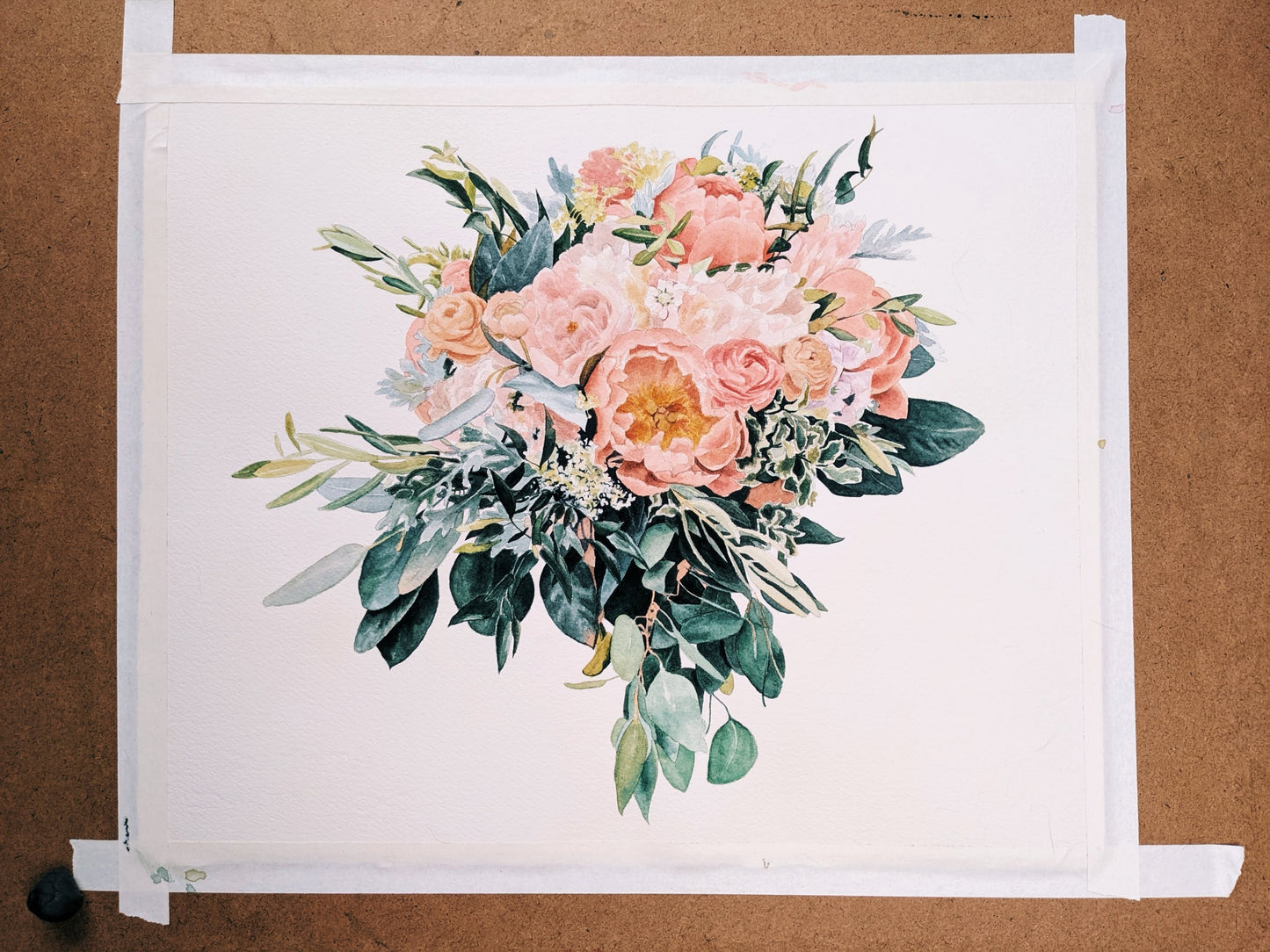 Bouquet of Flowers - Original Watercolor - Kim Everhard Art