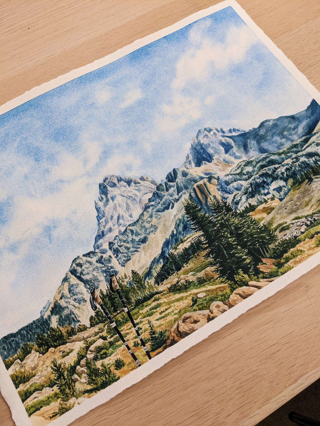 Cascade Canyon - Original Watercolor - Kim Everhard Art