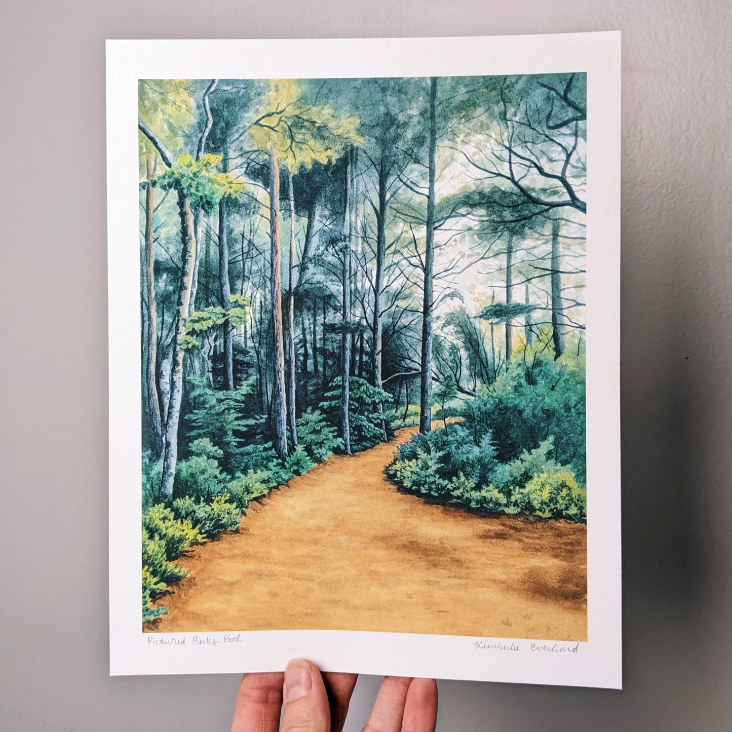 Pictured Rocks Path- Fine Art Print - Kim Everhard Art