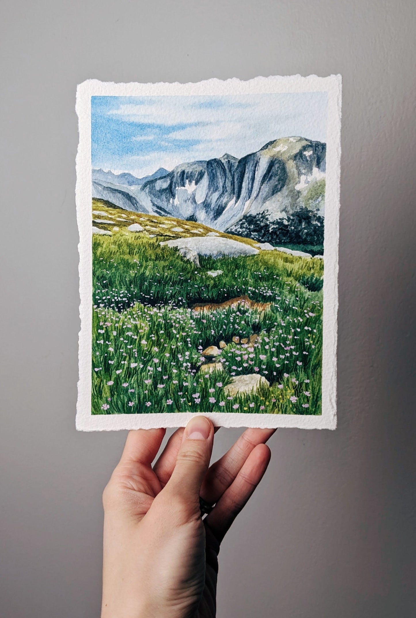 Meadow in the Winds - Original Painting - 6x8 - Kim Everhard Art