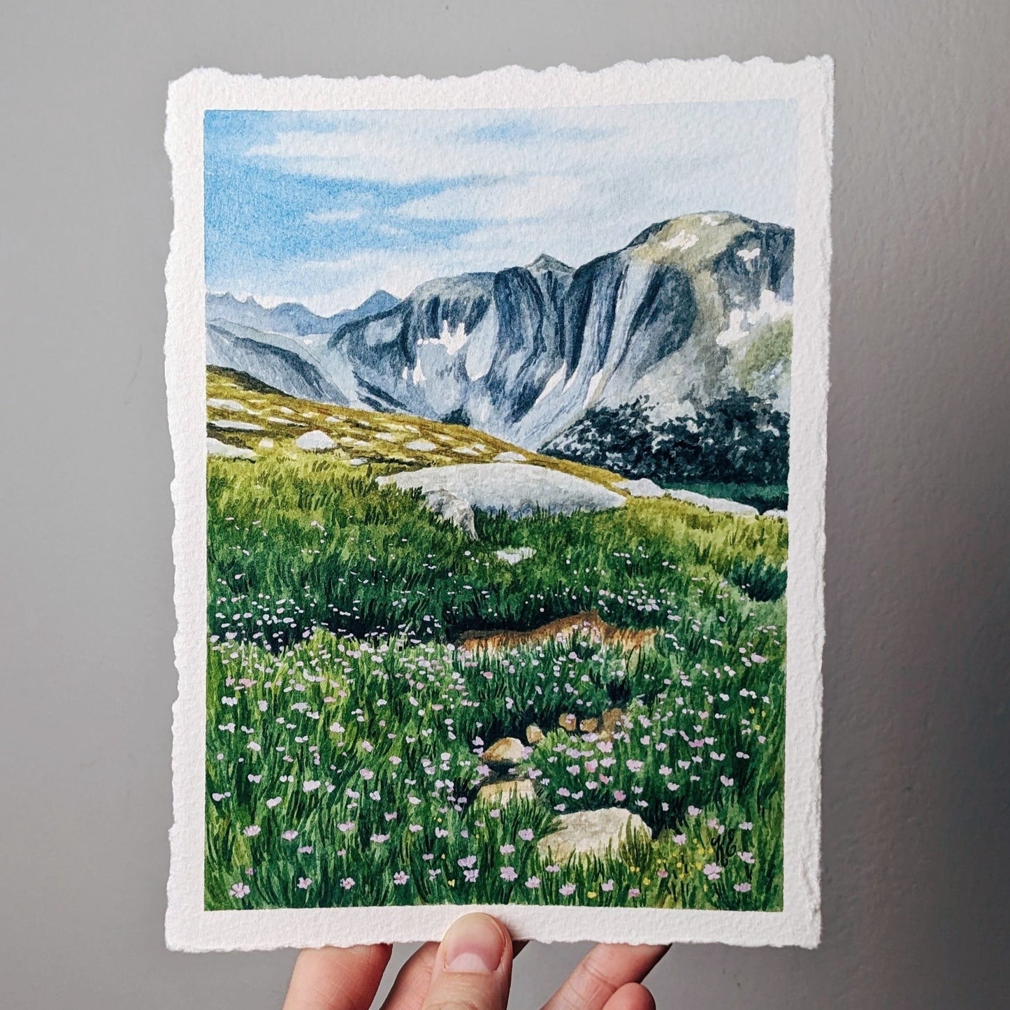 Meadow in the Winds - Original Painting - 6x8 - Kim Everhard Art