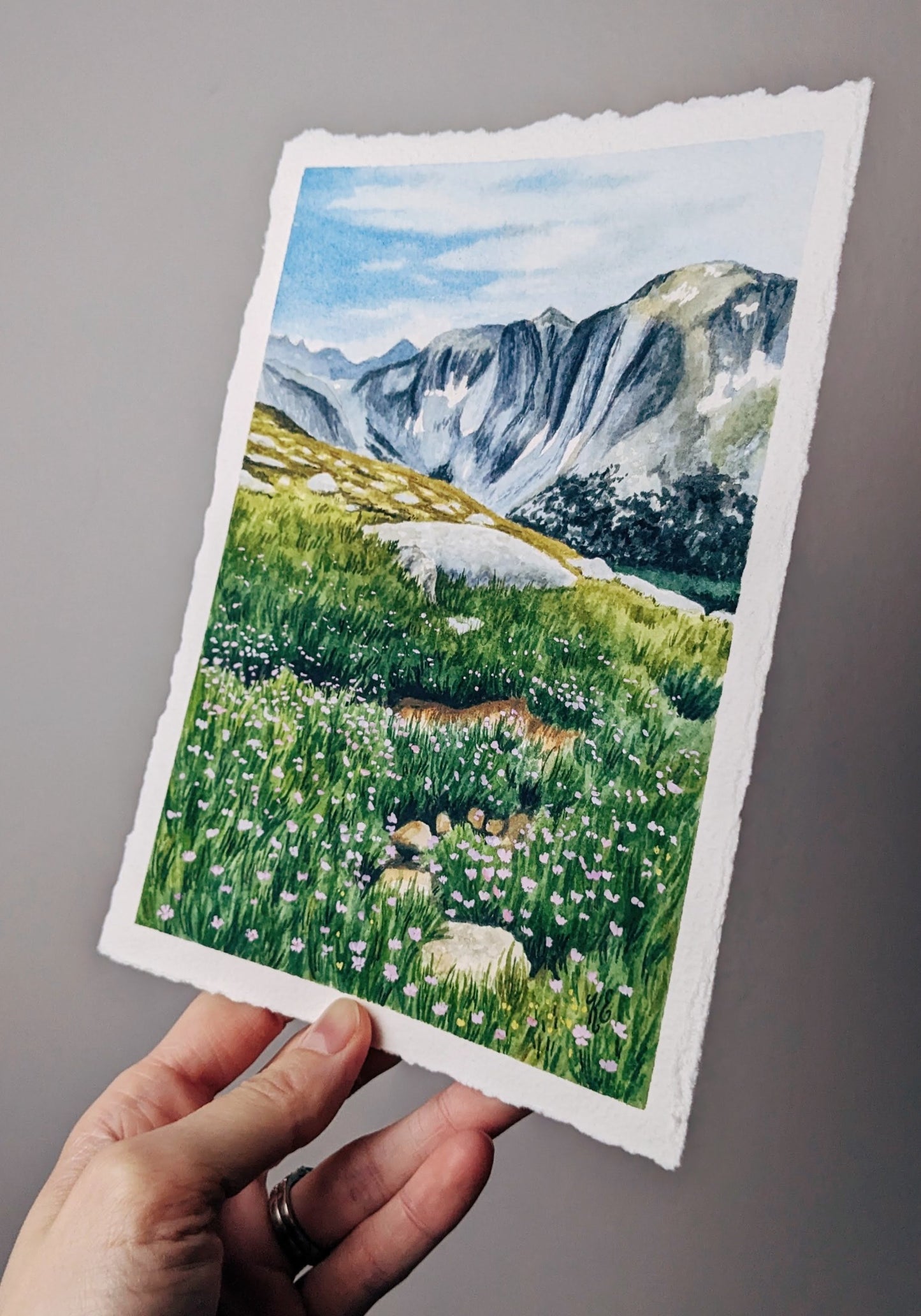 Meadow in the Winds - Original Painting - 6x8 - Kim Everhard Art
