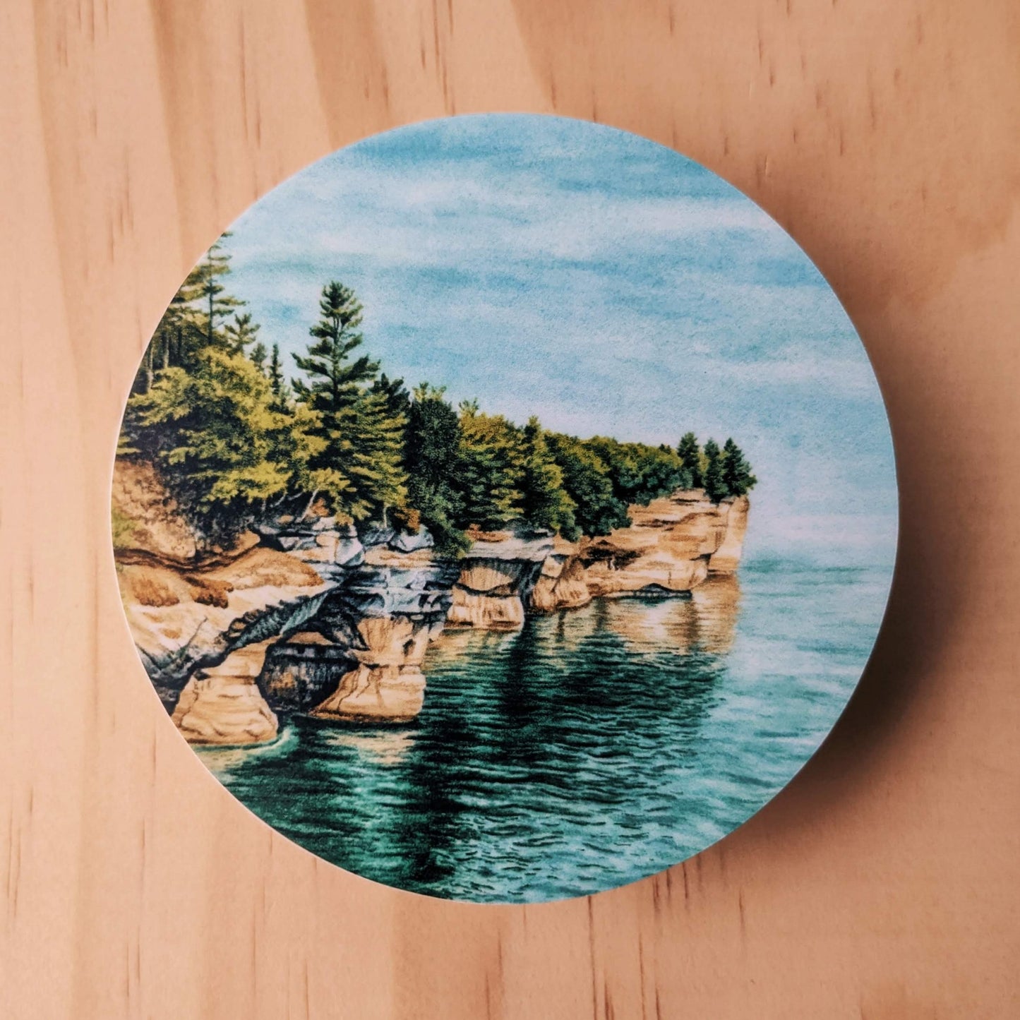 Pictured Rocks 1 - Vinyl Sticker - Kim Everhard Art