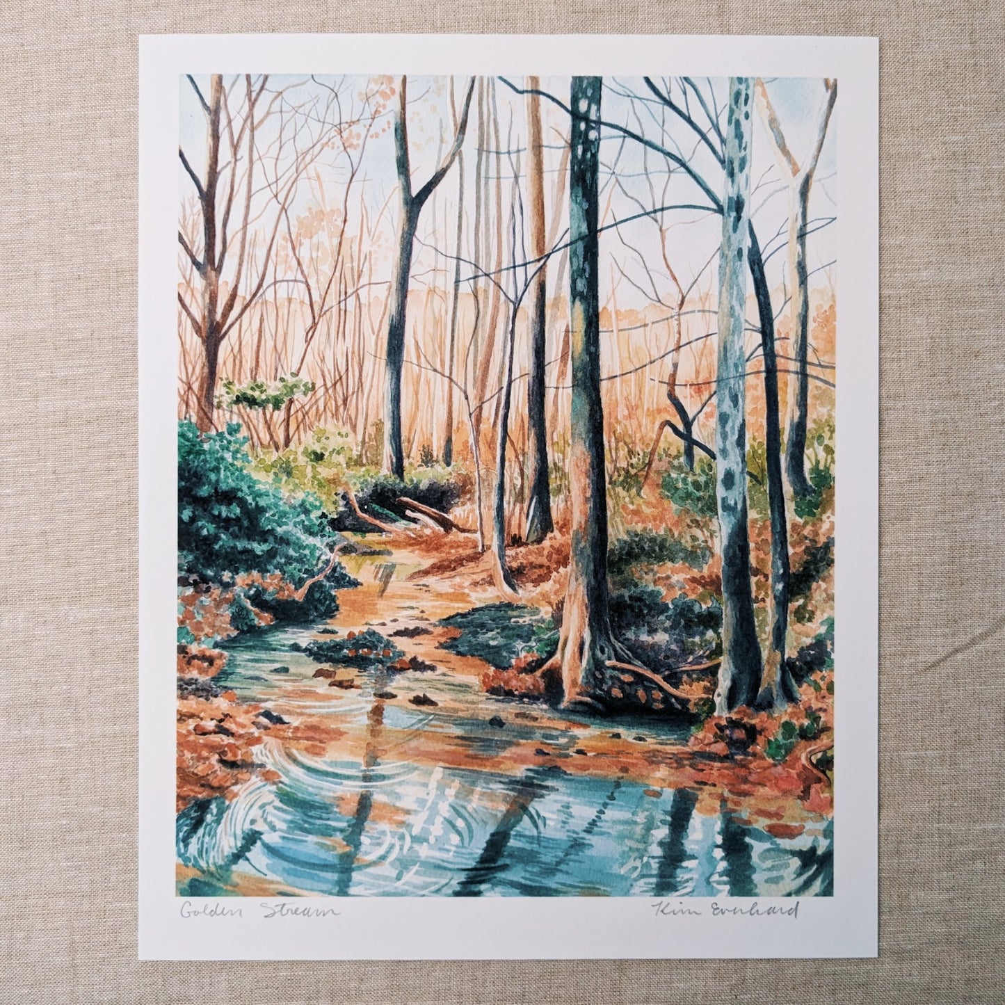 Golden Stream - Art Print - Kim Everhard Art