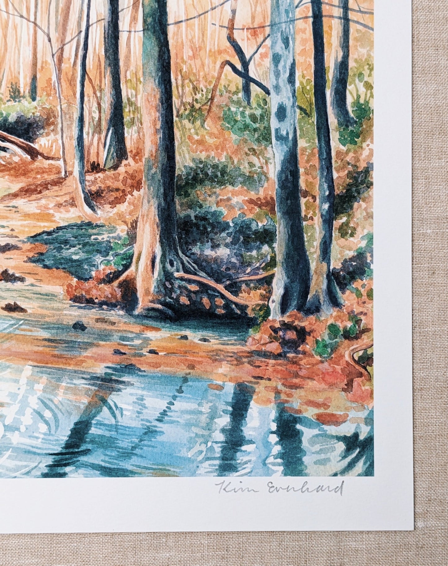Golden Stream - Art Print - Kim Everhard Art
