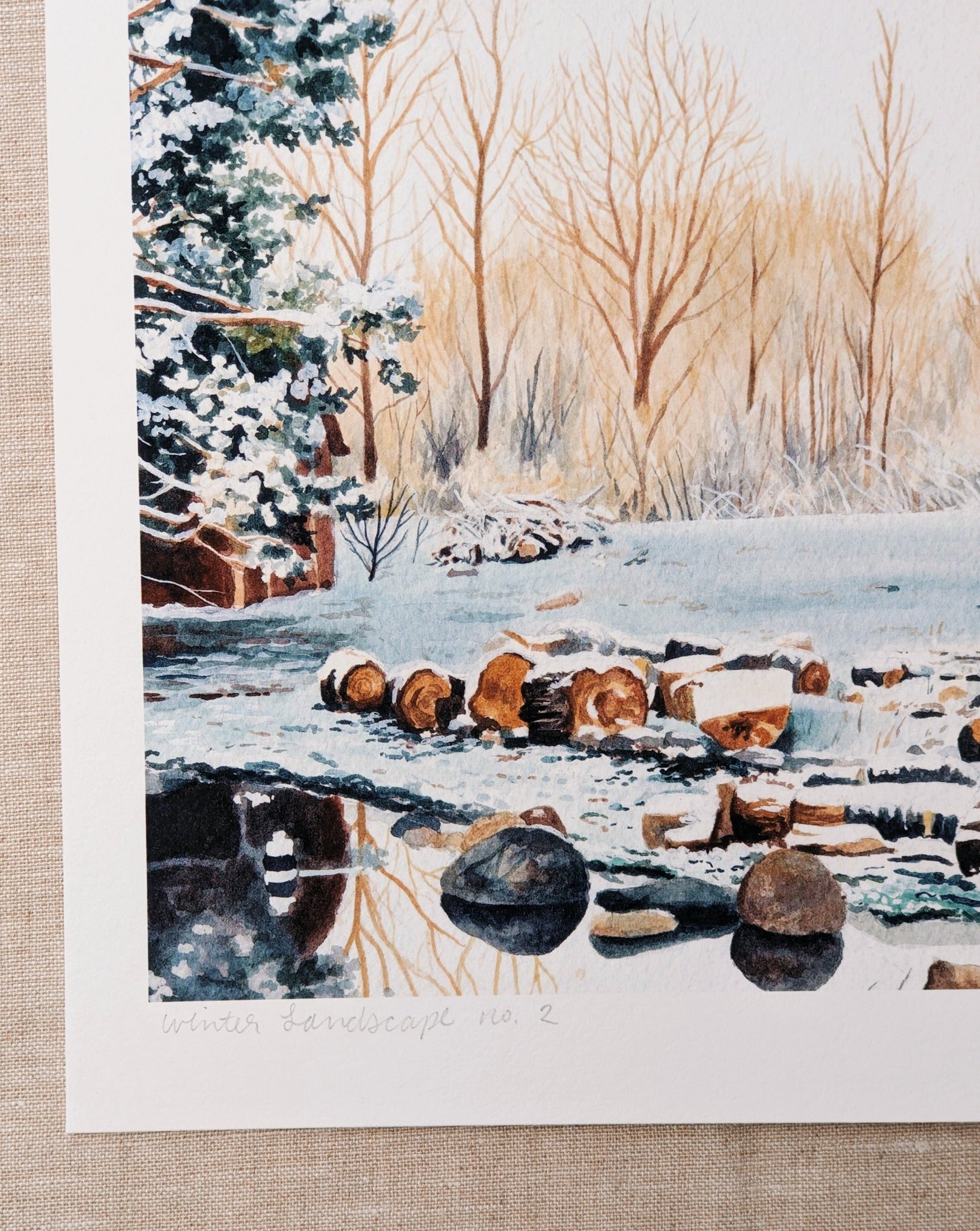 Winter Landscape no. 2 - Fine Art Print - Kim Everhard Art