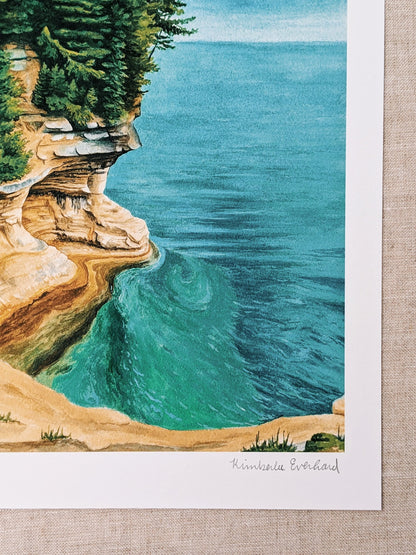 Pictured Rocks Lakeshore 2- Fine Art Print - Kim Everhard Art