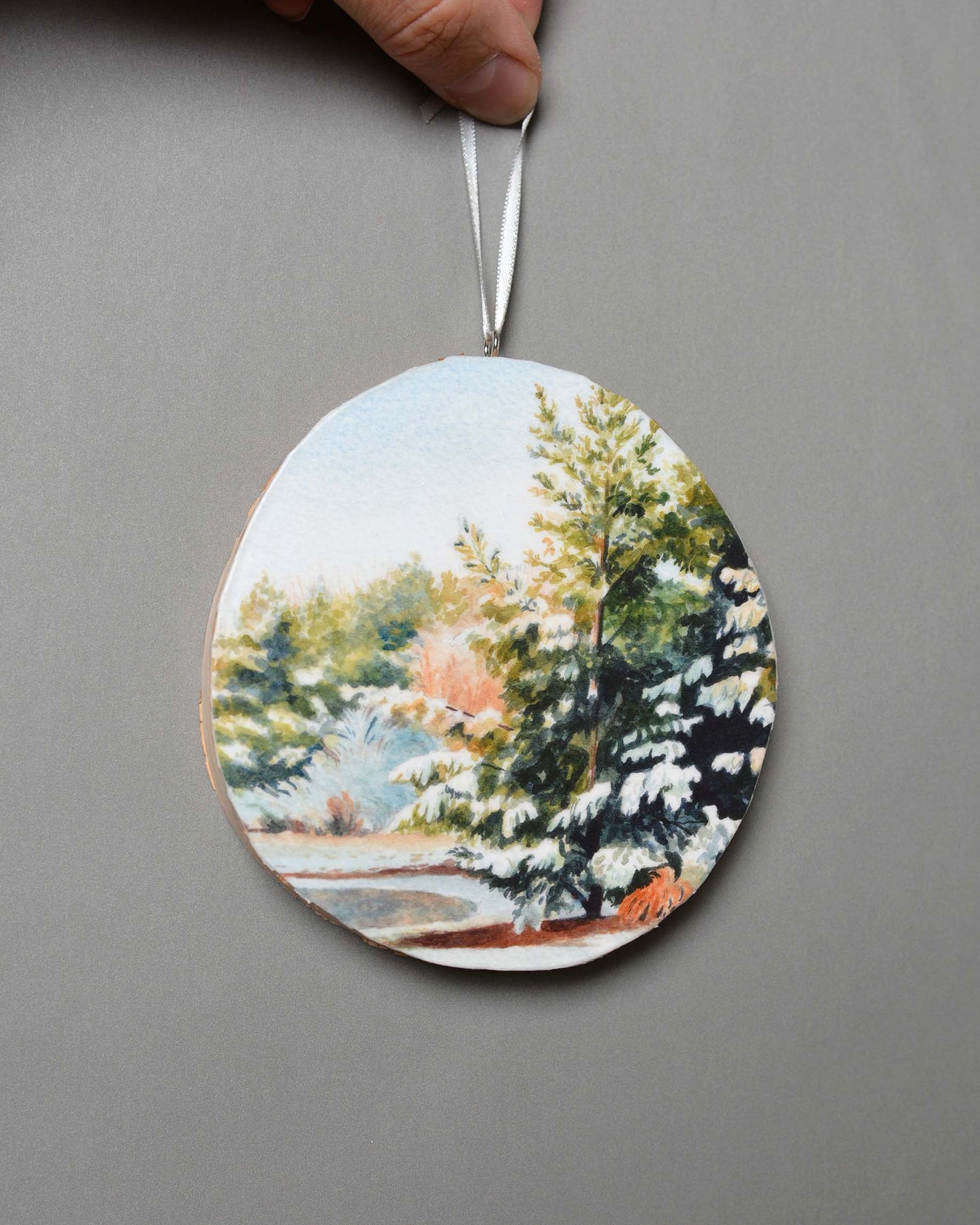 Snowy Pine - Ornament - Kim Everhard Art