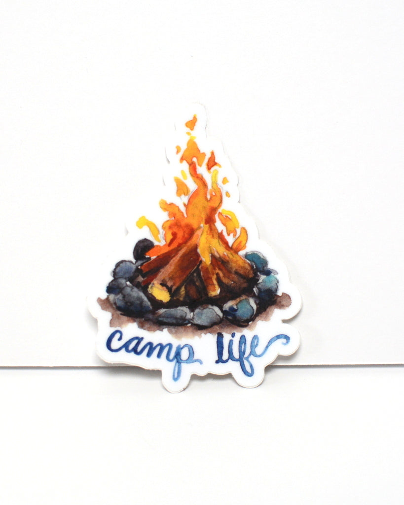 Camp Life - vinyl sticker - Kim Everhard Art