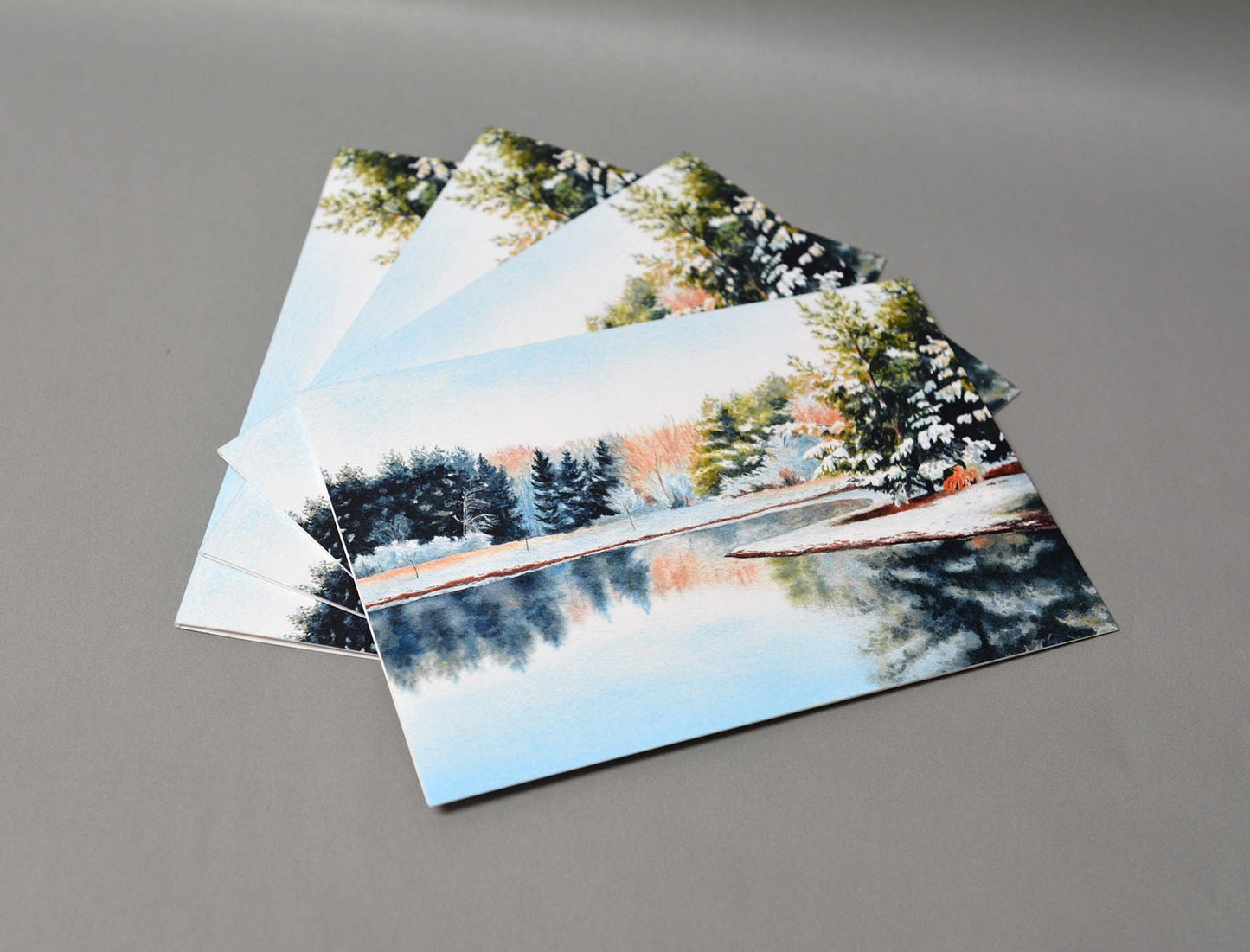 Winter Pond - Greeting Cards - Kim Everhard Art