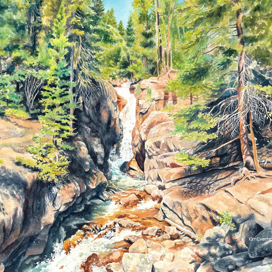 Chasm Falls - Watercolor Process