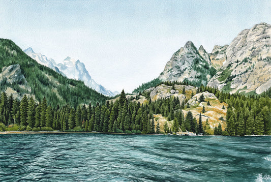 Jenny Lake 24x36 - Custom order for Karen - Kim Everhard Art