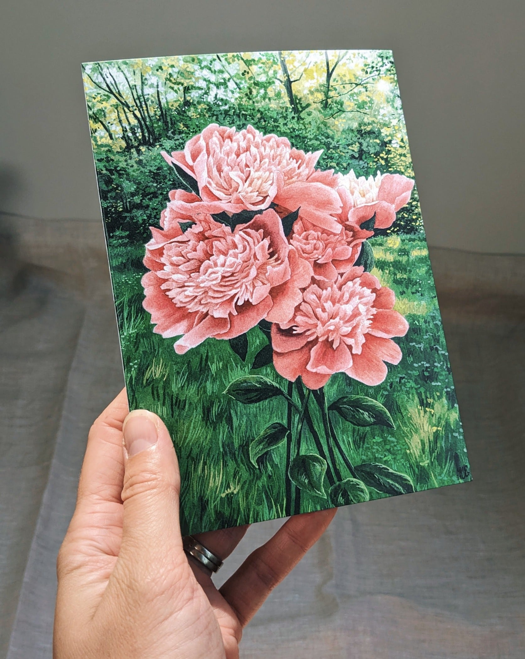 Peonies - Greeting Cards - Kim Everhard Art