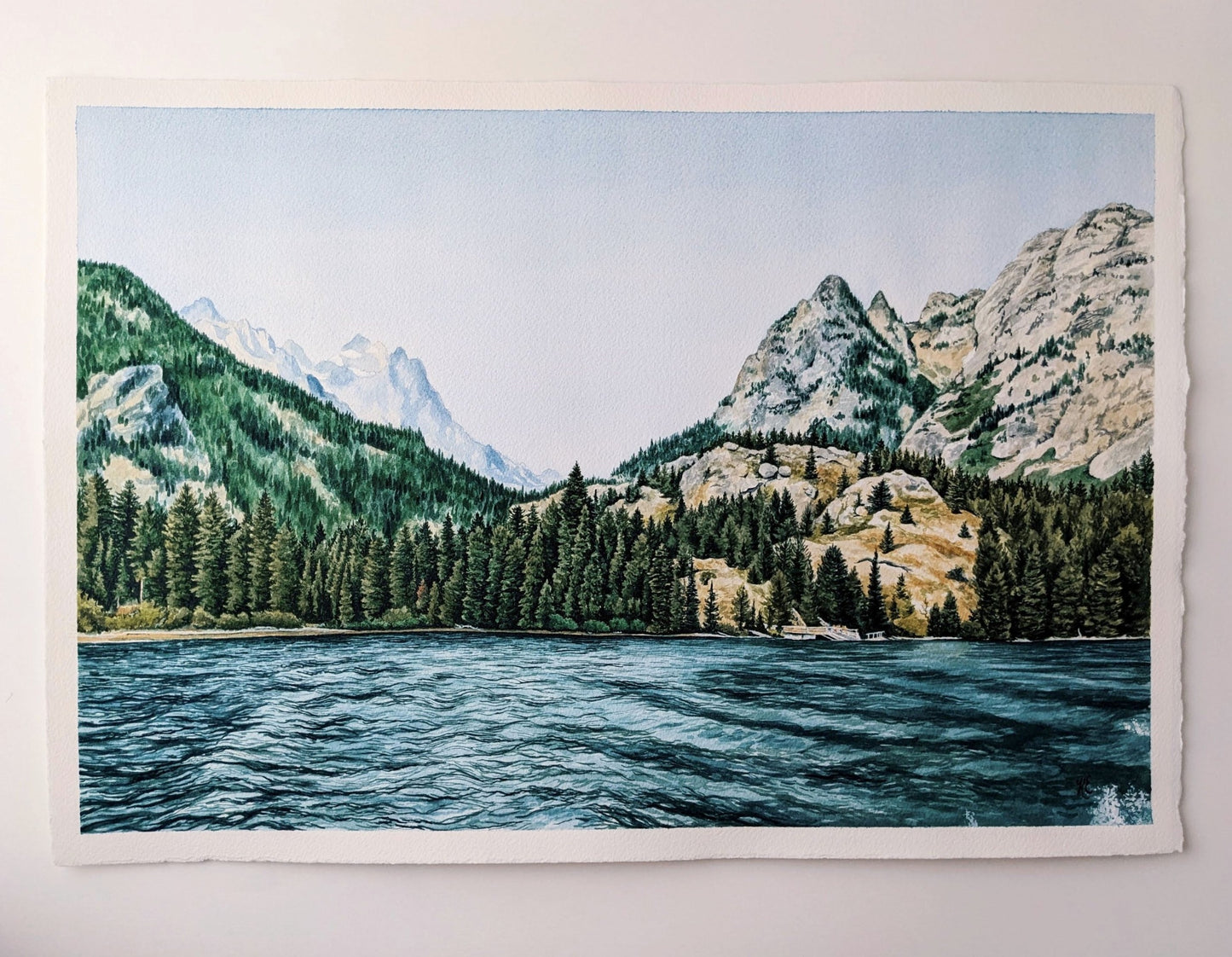 Jenny Lake - Original Painting - 12x16 - Kim Everhard Art