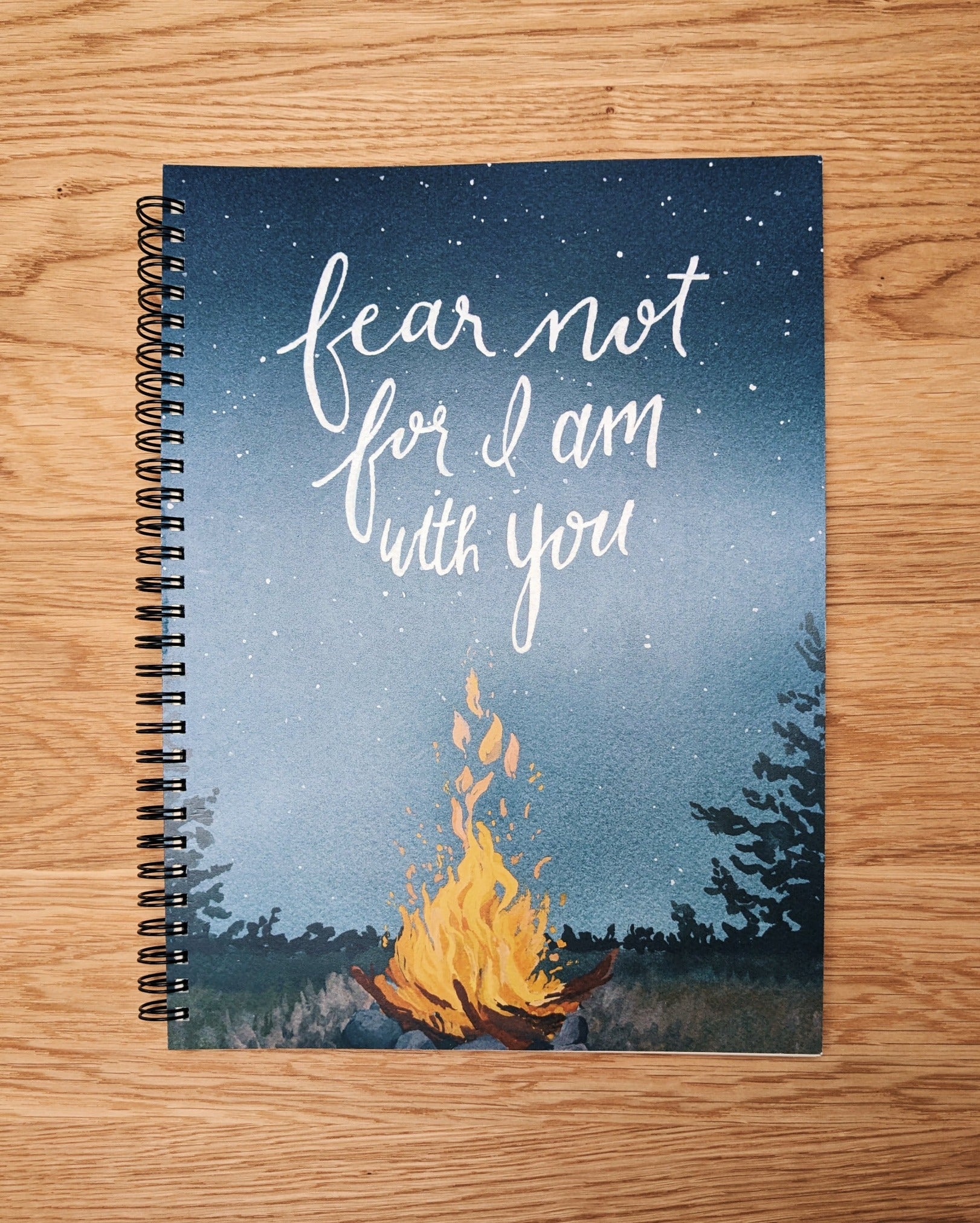 Pre-Order Spiral Bound Notebook - Fear Not - Kim Everhard Art