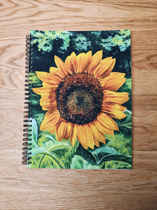 Pre-Order Spiral Bound Notebook - Sunflower