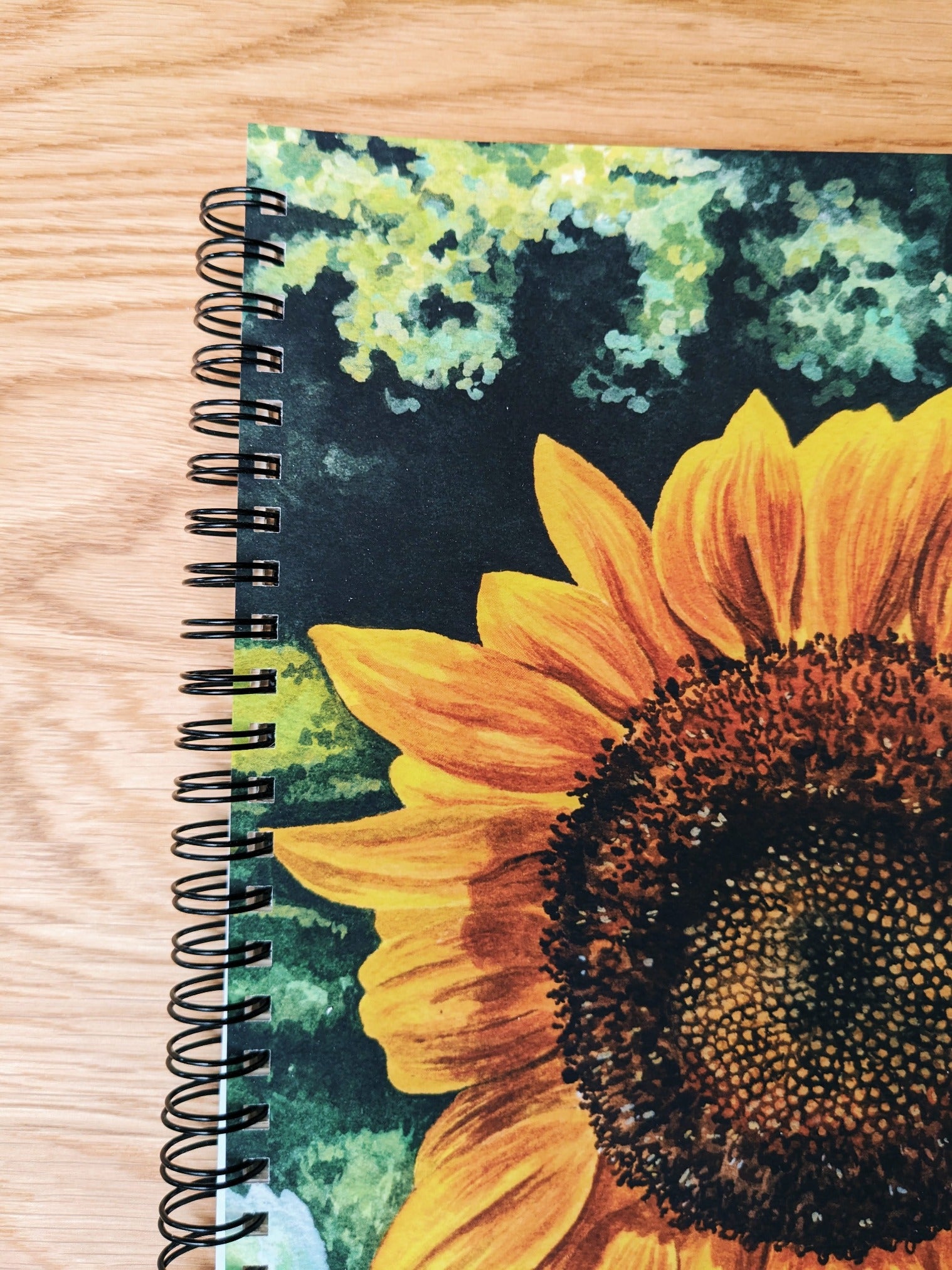 Pre-Order Spiral Bound Notebook - Sunflower - Kim Everhard Art