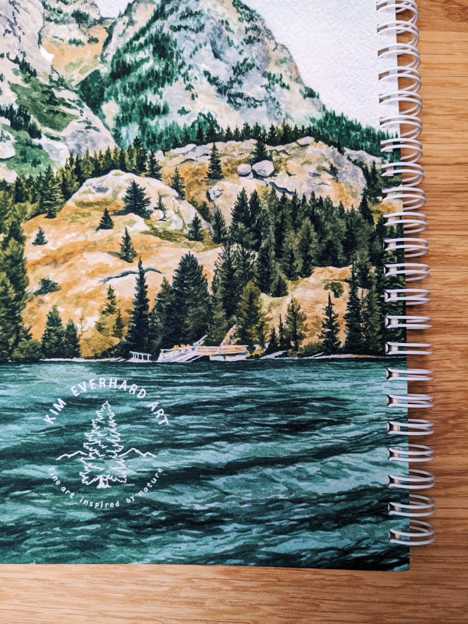 Pre-Order Spiral Bound Notebook - Jenny Lake - Kim Everhard Art