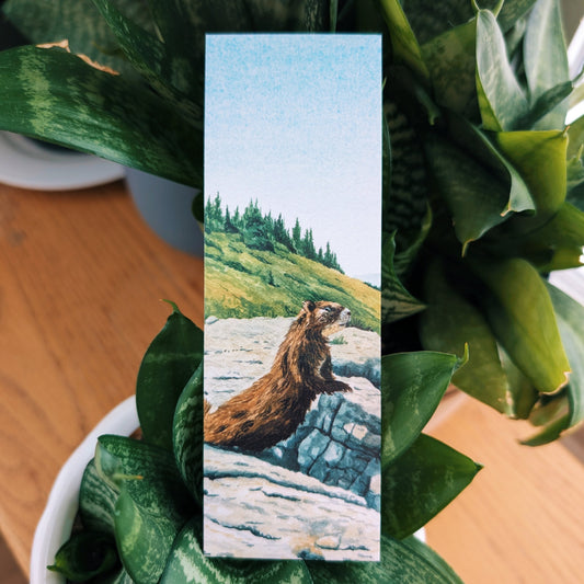 Marmot in the Tetons - Bookmark - Kim Everhard Art