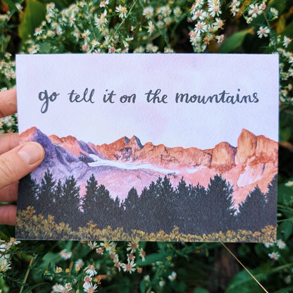 Christmas Card - Go Tell It on the Mountains