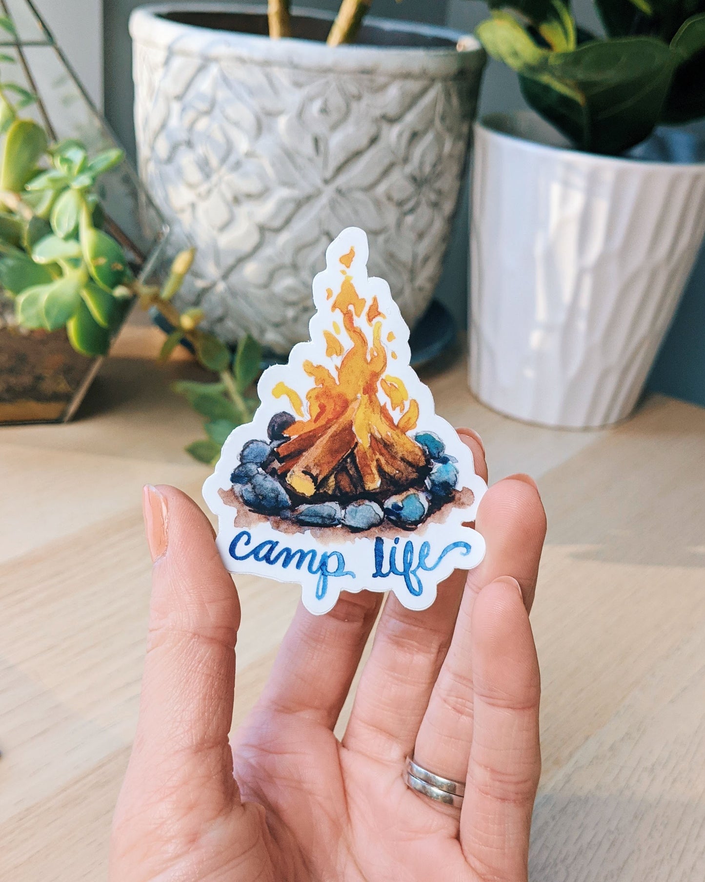 Camp Life - vinyl sticker - Kim Everhard Art