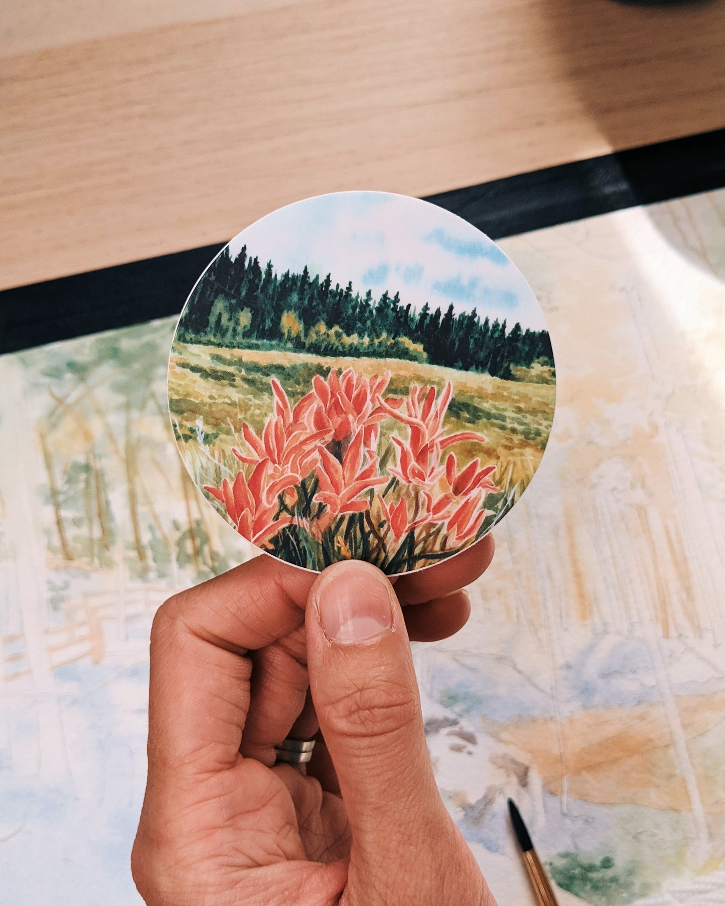 Colorado Wildflowers - vinyl sticker - Kim Everhard Art