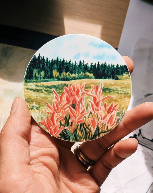 Colorado Wildflowers - vinyl sticker - Kim Everhard Art
