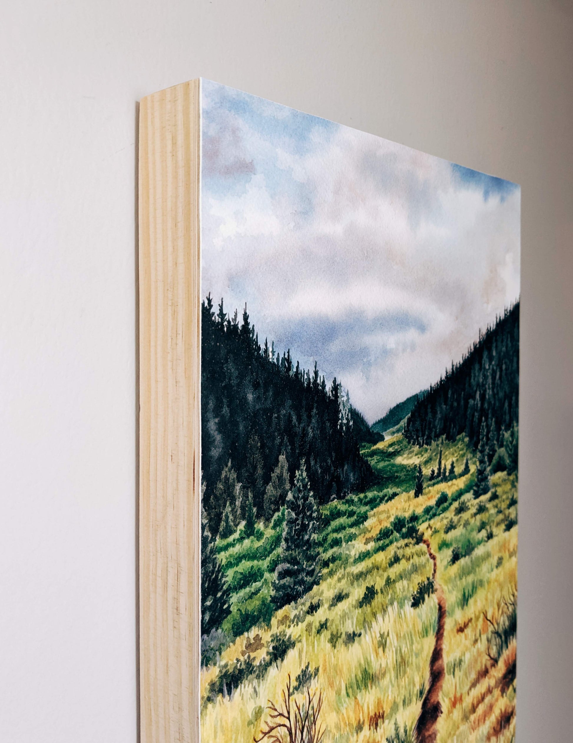 The Colorado Trail - Wood Mounted Print - Kim Everhard Art
