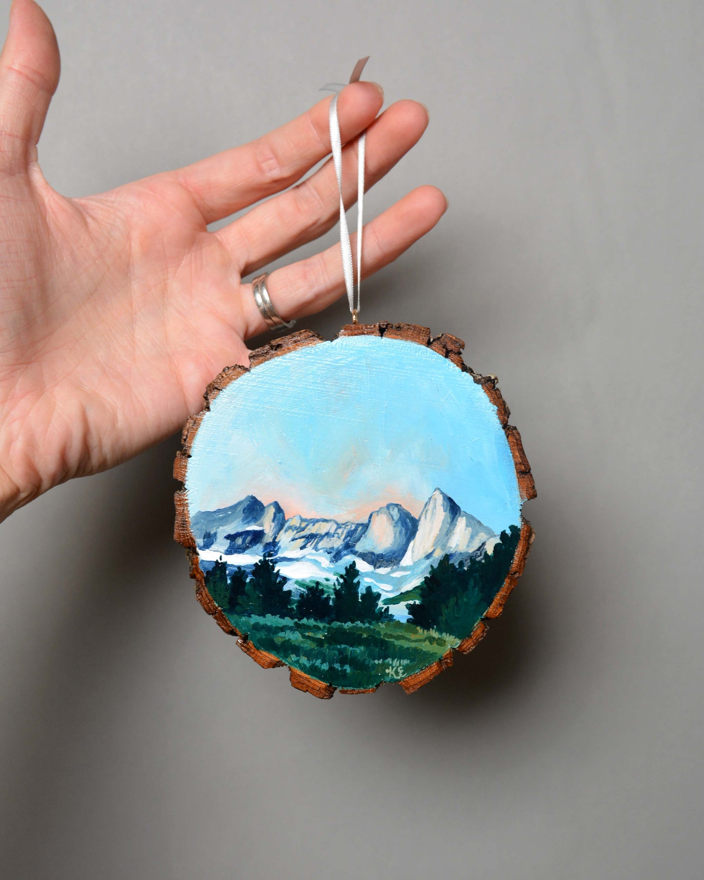 In the Winds - Hand Painted Ornament - Kim Everhard Art