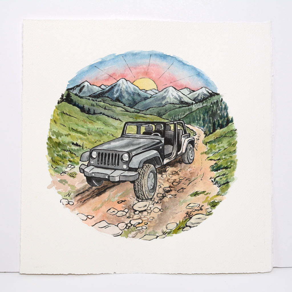 Mountain Road - Original Painting - 10x10" - Kim Everhard Art