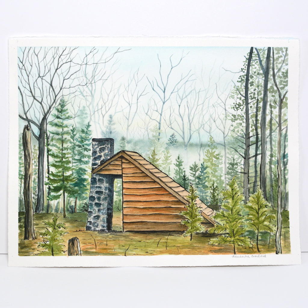 Shelter in the Woods - Original Painting - Kim Everhard Art