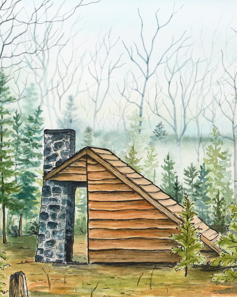 Shelter in the Woods - Original Painting - Kim Everhard Art