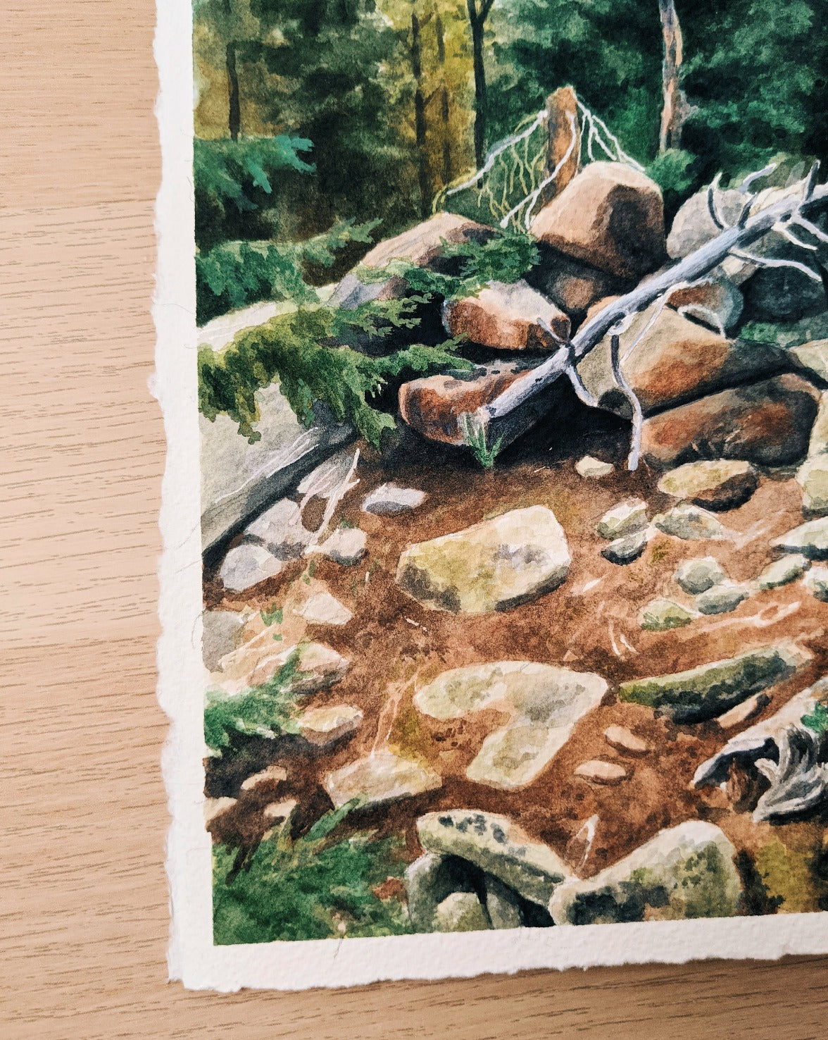 Beauty in Piles of Rocks - Original Painting - Kim Everhard Art