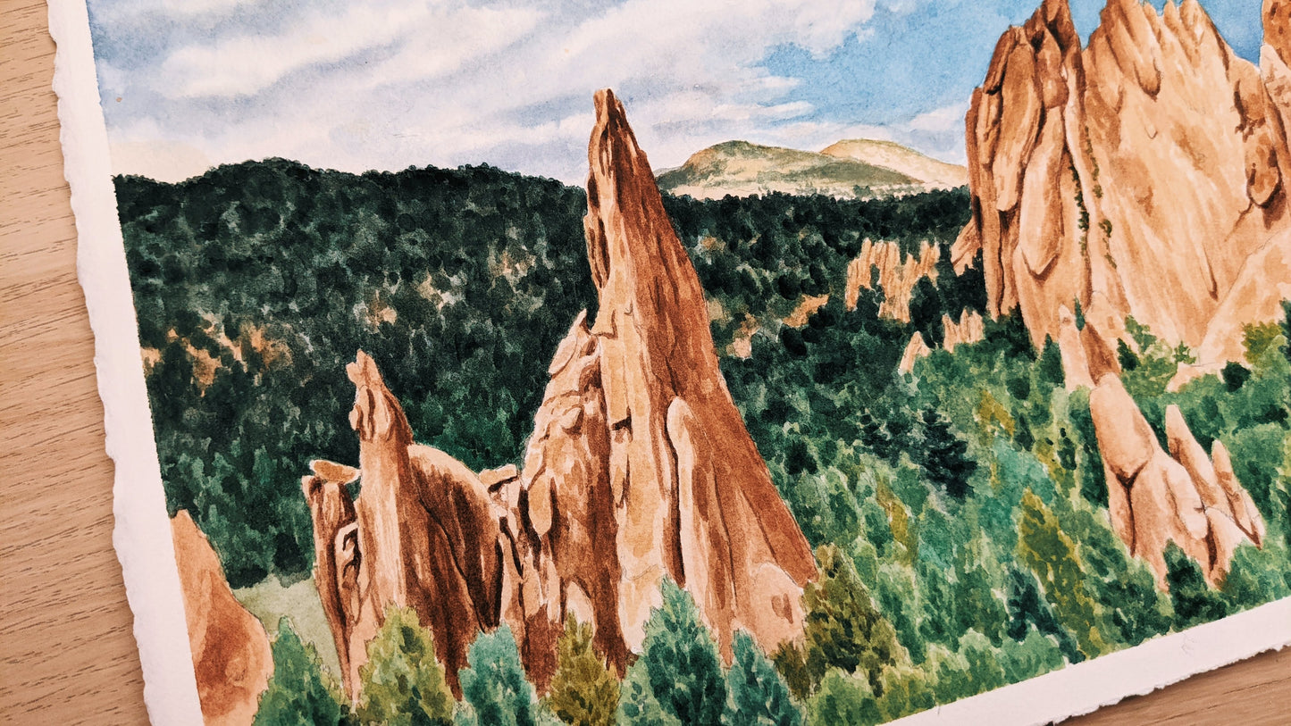 Garden of the Gods - Original Painting - 11x14 - Kim Everhard Art