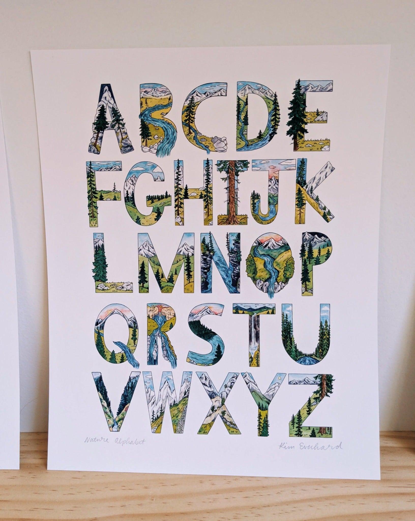 nature-alphabet-fine-art-print-nursery-decor-kim-everhard-art for Free Printable Nature Alphabet Letters Nature Alphabet | Fine Art Print | Nursery Decor – Kim Everhard Art for Free Printable Nature Alphabet Letters