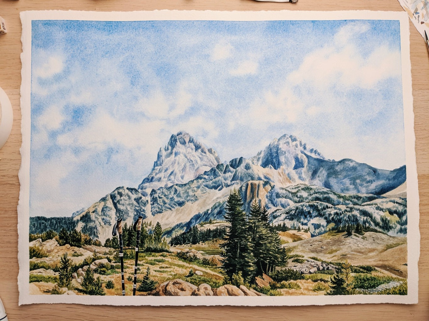 Cascade Canyon - Original Watercolor - Kim Everhard Art