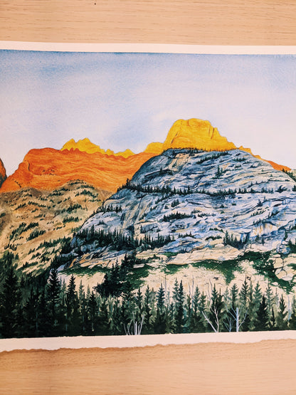 A Grand Sunset - Original Watercolor - Kim Everhard Art