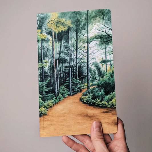 Notebook - Pictured Rocks Woods - Kim Everhard Art