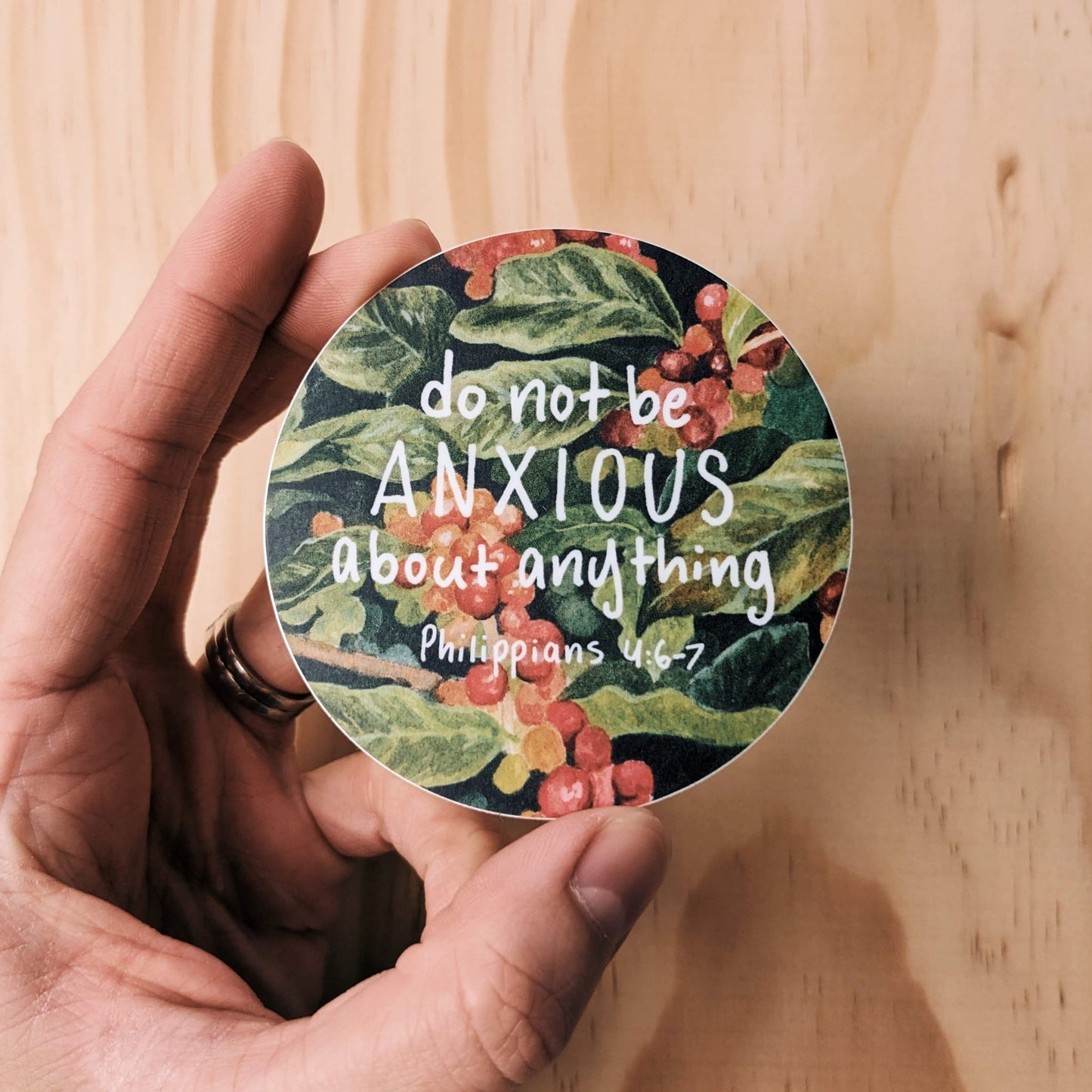 Do Not Be Anxious - Vinyl Sticker - Kim Everhard Art