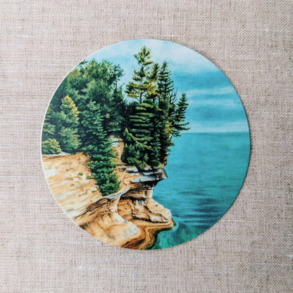 Pictured Rocks 2 - Vinyl Sticker - Kim Everhard Art